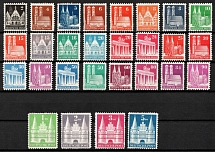1948-52 British and American Zones of Occupation, Germany (Mi. 73wg - 100wg, Signed, Full Set, CV $360, MNH-MH)
