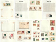 1936-38 Third Reich, Germany, Collection of Stamp on pieces (Canceled)