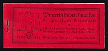 1936 Compete Booklet with stamps of Third Reich, Germany, Excellent Condition (Mi. MH 43, CV $180)