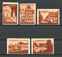 `Vermissten-Hilfe` Stamps-Labels for Charity Brown