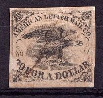 American Letter Mail Co., United States Locals & Carriers (Sc. #5L1, Genuine, 1st Printing, Canceled)