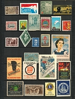Worldwide, Stock of Cinderellas, Non-Postal Stamps, Labels, Advertising, Charity, Propaganda (#76A)