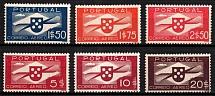 1936 Portugal, Airmail (Mi. 591 - 596, Full Set, CV $50)