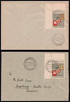 1946 Schongau, Baltic DP Camp, Displaced Persons Camp, Covers, Augsburg Postmark