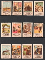 Tobler Chocolate, Radio, Switzerland, Stock of Cinderellas, Non-Postal Stamps, Labels, Advertising, Charity, Propaganda