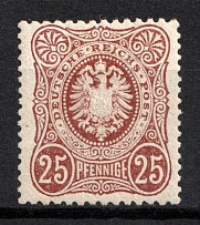 1875-79 25pf German Empire, Germany (Mi. 35, Signed, CV $850, MNH)
