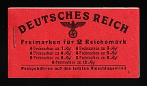 1941 Complete Booklet with stamps of Third Reich, Germany, Excellent Condition (Mi. MH 49.2, CV $290)