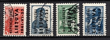 1941 Lithuania, German Occupation, Germany (Mi. 2 - 3, 5 - 6, Canceled, CV $80)