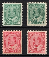 1903-12 Canada (SG 173, 175 - 177, Varieties of Color)
