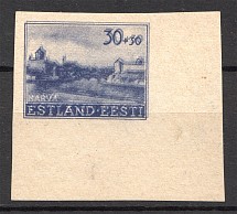1941 Germany Occupation of Estonia Probe (Double Printing, Print Error, Signed)