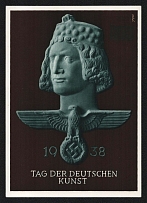 1938 'German Art Day', Propaganda Postcard, Third Reich Nazi Germany