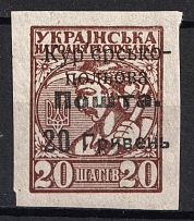 1920 20h/20s Ukraine Courier-Field Mail (Type I, Pos.#19, CV $80)