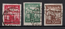 1919 Latvia (Full Set, Canceled, CV $80)
