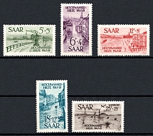 1948 Saar, Germany (Mi. 255 - 259, Full Set, CV $30)
