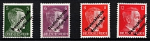 1945 Meissen, Germany Local Post (Mi. 31 - 34, 12pf SHIFTED Overprint, Print Error, Signed, Full Set, CV $70+)
