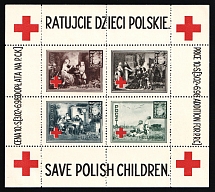 1946 Hellbrunn (Salzburg), Poland, DP Camp, Displaced Persons Camp, Souvenir Sheet (Wilhelm Bl. 1 A, CV $90)