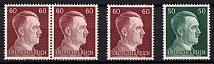 1941-44 Third Reich, Germany (Mi. 796, 797 + Pair, MNH)