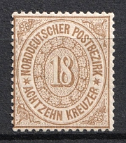 1871 18kr North Germany, German States, Germany (Mi. 23, CV $420)