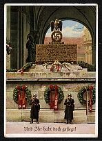1935 The Feldherrnhalle Memorial in Munich honoring the fallen of 9
