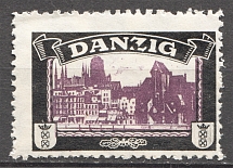 1920 Germany Danzig Lost Territories Propaganda Stamp (Broken `Z`, MNH)
