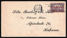 1930 Cuba, First Flight Airmail cover, Santiago - Habana, franked by Mi. 79