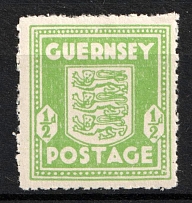 1941-44 1/2p Guernsey, German Occupation, Germany (Mi. 1 e, CV $130, MNH)