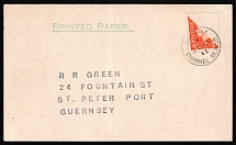 1941 (27 Jan) Guernsey, German Occupation, Germany, Postcard from and to Guernsey franked with 2P (Mi. I, CV $40)