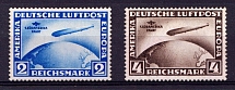 1930 Weimar Republic, Germany, Airmail (Mi. 438 X - 439 X, Signed, Full Set, CV $4,800, MNH)