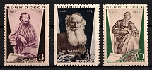 1935 The 25th Anniversary of Tolstoy's Death, Soviet Union, USSR, Russia (Full Set, Perf. 11, MNH)