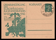 1942 'Founding Conference of the European Youth Association Vienna 1942', Propaganda Postcard, Third Reich Nazi Germany