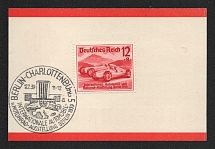 1939 'International Automobile and Motorcycle Exhibition Berlin 1939', Propaganda Souvenir Sheet, Third Reich Nazi Germany