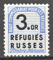 1938 France Russian Refugees Fee 3.or (MNH)