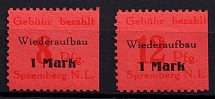 1946 Spremberg (Lower Lusatia), Germany Local Post (Mi.15 A - 16 A, Full Set, CV $100, MNH)