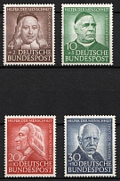 1953 German Federal Republic, Germany (Mi. 173 - 176, Full Set, CV $40, MNH/MVLH)