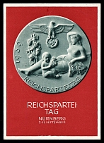 1939 'The Reich Party Congress of Peace. Nuremberg, November 2-11, 1939', Propaganda Postcard, Third Reich Nazi Germany