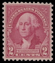 United States - Classic Stamps, Proofs and Multiples - 1932, Washington Bicentennial, 2c carmine rose, full OG, NH, PSE certificate Superb 98, Spec. Grade C.v. $135, Scott #707…