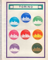 1911 Exhibition, Turin, Italy, Stock of Cinderellas, Non-Postal Stamps, Labels, Advertising, Charity, Propaganda (#616)