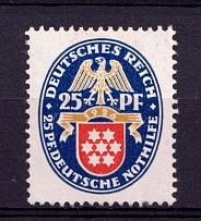 1926 25pf Weimar Republic, Germany (Mi. 400 X, CV $50, MNH)