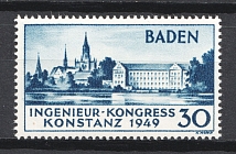 1949 Baden, French Zone of Occupation, Germany (Full Set, CV $30, MNH)