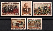 1954 30th Anniversary of the Death of Lenin, Soviet Union, USSR, Russia (Full Set, MNH)