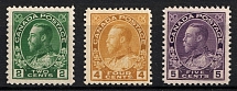 1922-31 Canada (SG 247b, 249a, 250b, CV $30)