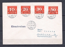 1940 Third Reich occupation of Poland cover to Hamburg with full set stamps