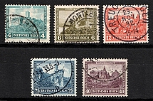1932 Weimar Republic, Germany (Mi. 474 - 478, Full Set, Canceled, Signed, CV $140)