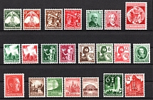 1935-40 Third Reich, Germany (Full Sets, # U TR - 3, CV $190, MNH)