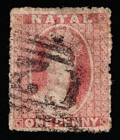 1862 1p Natal, Africa, British Colonies (SG 15, Canceled, CV $100)