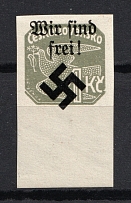 1939 1K Moravia-Ostrava Bohemia and Moravia, Germany Local Issue (Signed, CV $70, MNH)