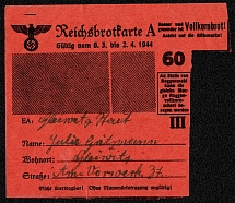 1944 Reichs Bread Card