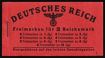 1941 Complete Booklet with stamps of Third Reich, Germany, Excellent Condition (Mi. MH 48.1, CV $170)