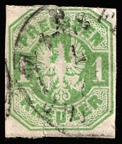 1867 1k Prussia, German States, Germany (Mi 22, Canceled, CV $80)