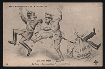 1914-18 'Another phase' WWI European Caricature Propaganda Postcard, Europe